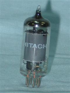 Válvulas eletrônicas pentodo amplificadoras com base subminiatura de sete pinos - Válvula 6BJ6 Hitachi