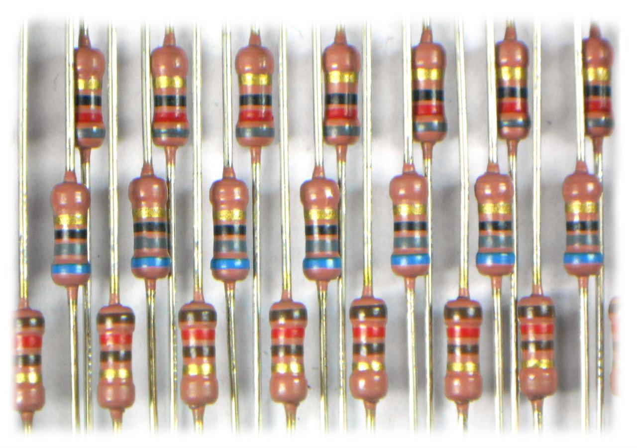 Resistores de Filme Metálico De 100R a 820R - Resistor Metal-Film 120R 1/2W