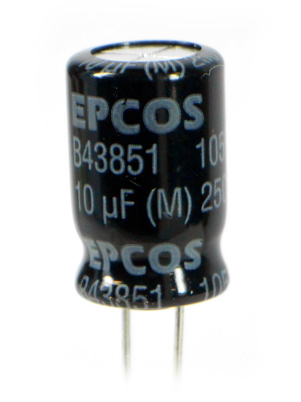 Capacitores - Capacitor Eletrolítico 10uF x 250V