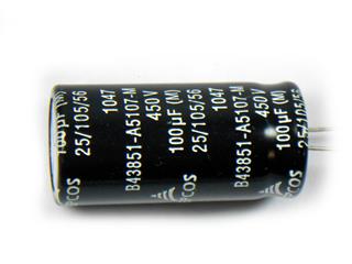 Capacitor eletrolítico 100uF x 450V Epcos