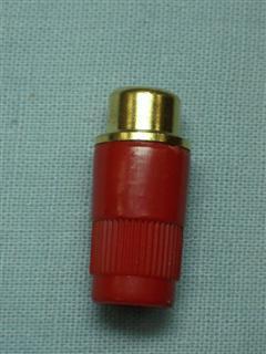 Plugs e conectores - Fêmea RCA Dourado Vermelho
