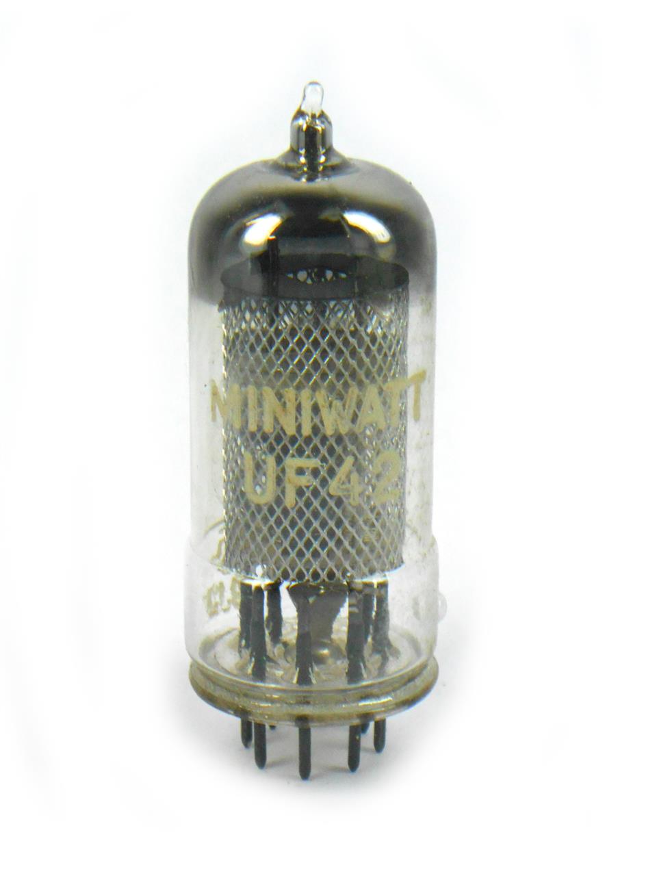 Válvulas eletrônicas pentodo amplificadoras com base rimlock de 8 pinos - Válvula UF42 Miniwatt